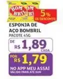 Assaí Atacadista Bom - esponja de aco oferta