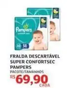 Assaí Atacadista Pampers - fralda descartável super confortsec oferta