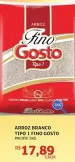 Assaí Atacadista Pacote - arroz branco tipo 1 fino gosto oferta