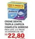 Assaí Atacadista Sorriso - creme dental tripla limpeza completa oferta