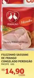Assaí Atacadista Perdigão - filezinho sassami de frango congelado oferta