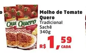 Supermercados Mateus Molho de Tomate Quero 340g oferta