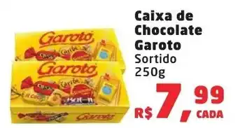 Supermercados Mateus Caixa de Chocolate Garoto 250g oferta