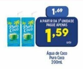 Arena Atacado Agua de Coco Puro Coco 1L oferta