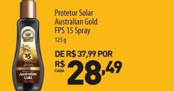 Farmácias Pague Menos Protetor solar australian gold fps 15 spray oferta