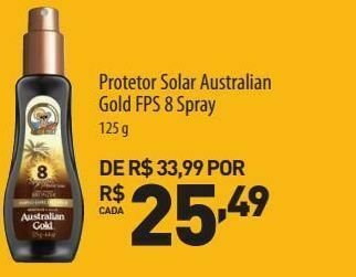 Farmácias Pague Menos Protetor solar australian gold fps 8 spray oferta