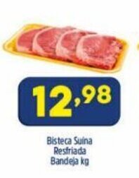 Arena Atacado Bisteca Suina Resfriada Bandeja 1kg oferta