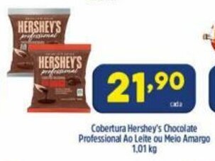 Arena Atacado Cobertura Hershey's Chocolate Professional Ao Leite ou Meio Amargo 1.01kg oferta
