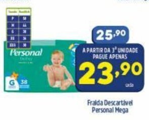 Fralda Descartavel Personal Mega