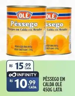 Preço & Cia Pêssego em calda olé oferta
