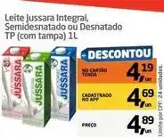 Tenda Atacado Jussara - leite integral, semidesnatado ou desnatado oferta