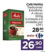Carrefour Melitta - café oferta