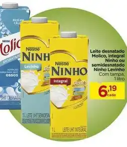 Carrefour Nestlé - leite desnatado molico, integral ninho ou semidesnatado oferta