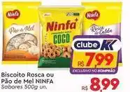 Komprao Atacadista Ninfa - biscoito rosca/pão de mel oferta