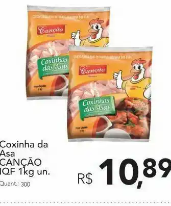 Coxinha da asa canção iqf 1kg un