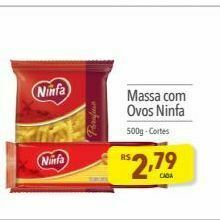 Supermercados Condor Massa com ovos ninfa oferta