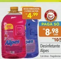 Supermercados Condor Desinfetante alpes oferta