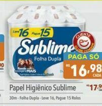 Papel higiênico sublime