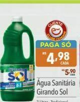Supermercados Condor Água sanitária girando sol oferta