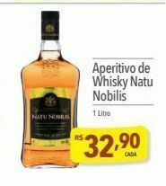 Supermercados Condor Aperitivo de whisky natu nobilis oferta