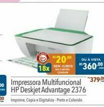 Supermercados Condor Impressora multifuncional hp deskjet advantage 2376 oferta