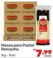 Gigante Atacadista Massa para pastel romanha 1kg - rolo oferta