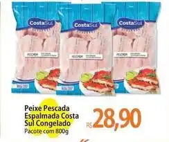 Atacadão Costa sul - peixe pescada espalmada oferta