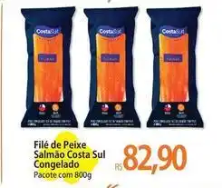 Atacadão Costa sul - filé de peixe salmão sul congelado oferta