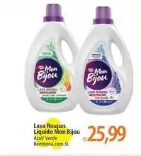 Atacadão Mon bijou - lava roupas líquido oferta
