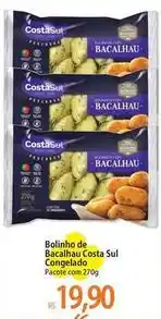 Atacadão Costa sul - bolinho de bacalhau oferta