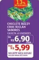 Assaí Atacadista Buzzy - chiclete croc riclan sabores oferta