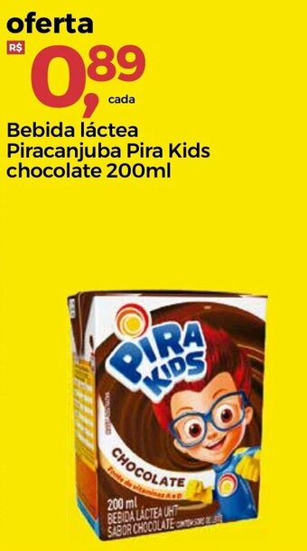 Frangolândia Bebida Lactea Piracanjuba Pira Kids Chocolate 200ml oferta