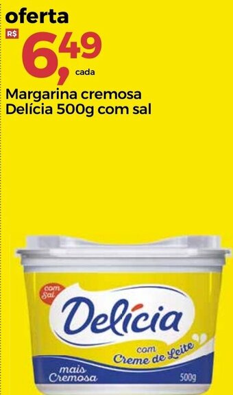 Frangolândia Margarina Cremosa Delicia 500g com sal oferta