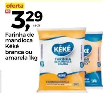 Frangolândia Farinha de Mandioca Keke branca ou amarela 1kg oferta
