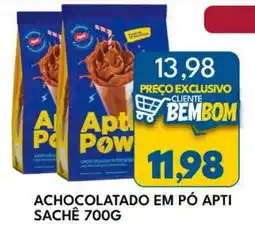 Rancho Bom Supermercados Achocolatado em pó apti sachê oferta
