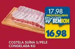 Rancho Bom Supermercados Costela suína s/pele congelada kg oferta
