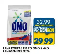 Rancho Bom Supermercados lava roupas em pó omo lavagem perfeita oferta