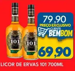 Rancho Bom Supermercados Licor de ervas 101 oferta