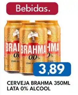 Rancho Bom Supermercados Cerveja brahma lata 0% alcool oferta