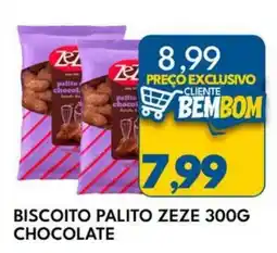 Rancho Bom Supermercados Biscoito palito zeze chocolate oferta
