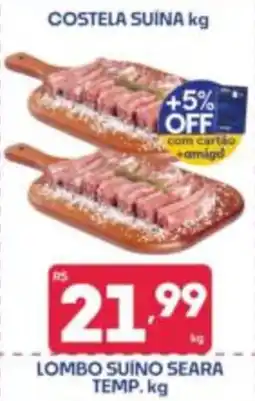 Supermercados Avenida Costela suína oferta
