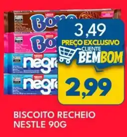 Rancho Bom Supermercados Biscoito recheio nestle oferta