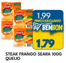 Rancho Bom Supermercados steak frango seara queijo oferta