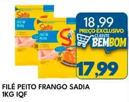 Rancho Bom Supermercados Filé peito frango sadia oferta