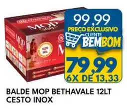 Rancho Bom Supermercados Balde mop bethavale cesto inox oferta