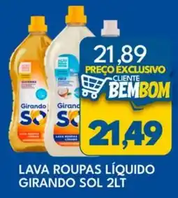 Rancho Bom Supermercados lava roupas líquido girando sol oferta
