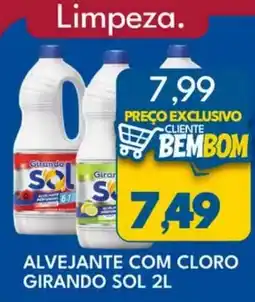 Rancho Bom Supermercados Alvejante com cloro girando sol 2l oferta