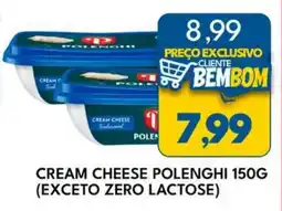 Rancho Bom Supermercados Cream cheese polenghi oferta