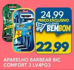 Rancho Bom Supermercados aparelho barbear bic comfort 3 oferta