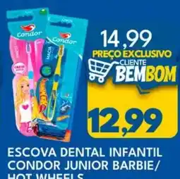 Rancho Bom Supermercados escova dental infantil condor junior barbie/ hot wheels oferta